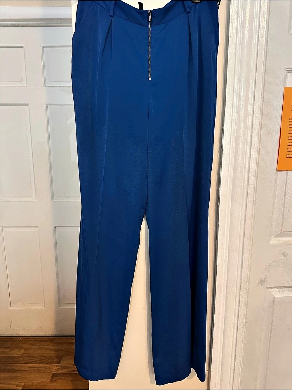 BCBGMAXAZRIA Robbie Blue Track Pants Size Medium